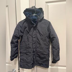 Lands' End Boy’s Squall Black Jacket